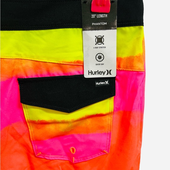 Hurley Phantom Boys Kids Board Shorts Surf Swim Trunks Multicolor Size 20/30 - Picture 6 of 9